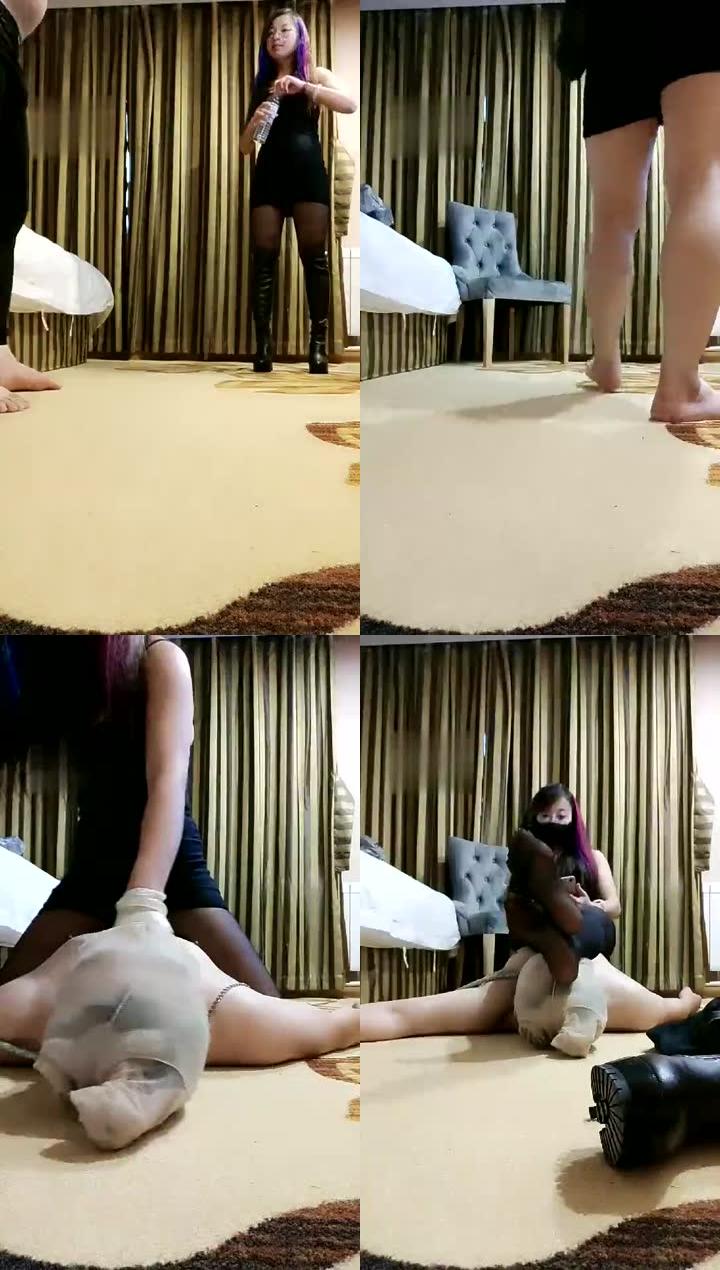 【Yaotiao女王】社会女黑丝虐待