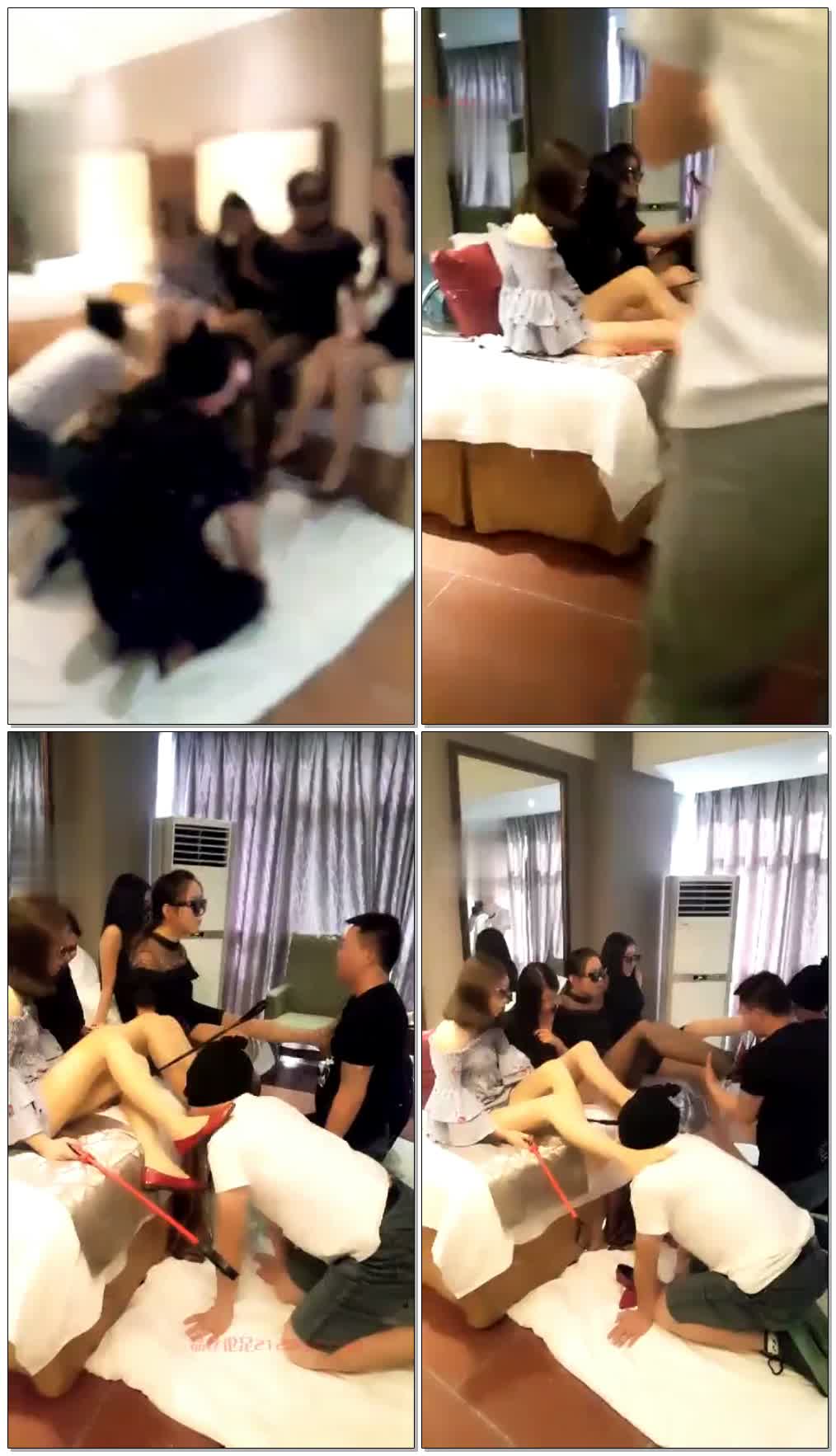 【定制视频角度】四女王双M调教盛宴