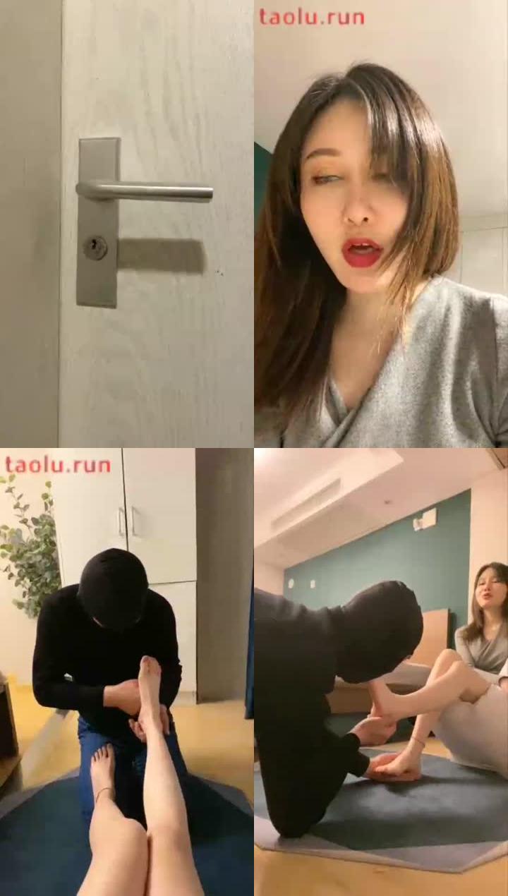 【桑爷】家奴给主人送宵夜，顺便受到一顿赏赐（舔鞋，舔脚，骑马）