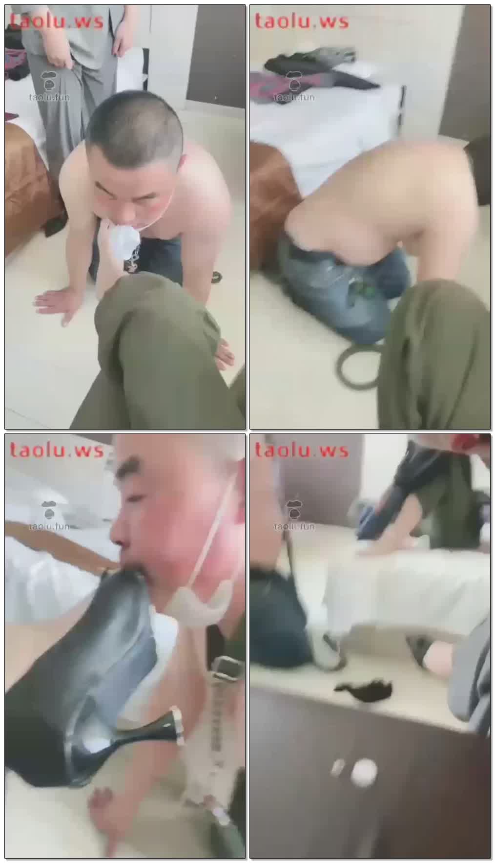【雅曼妈妈】现实调教老狗直播中，虐乳，圣水，口水