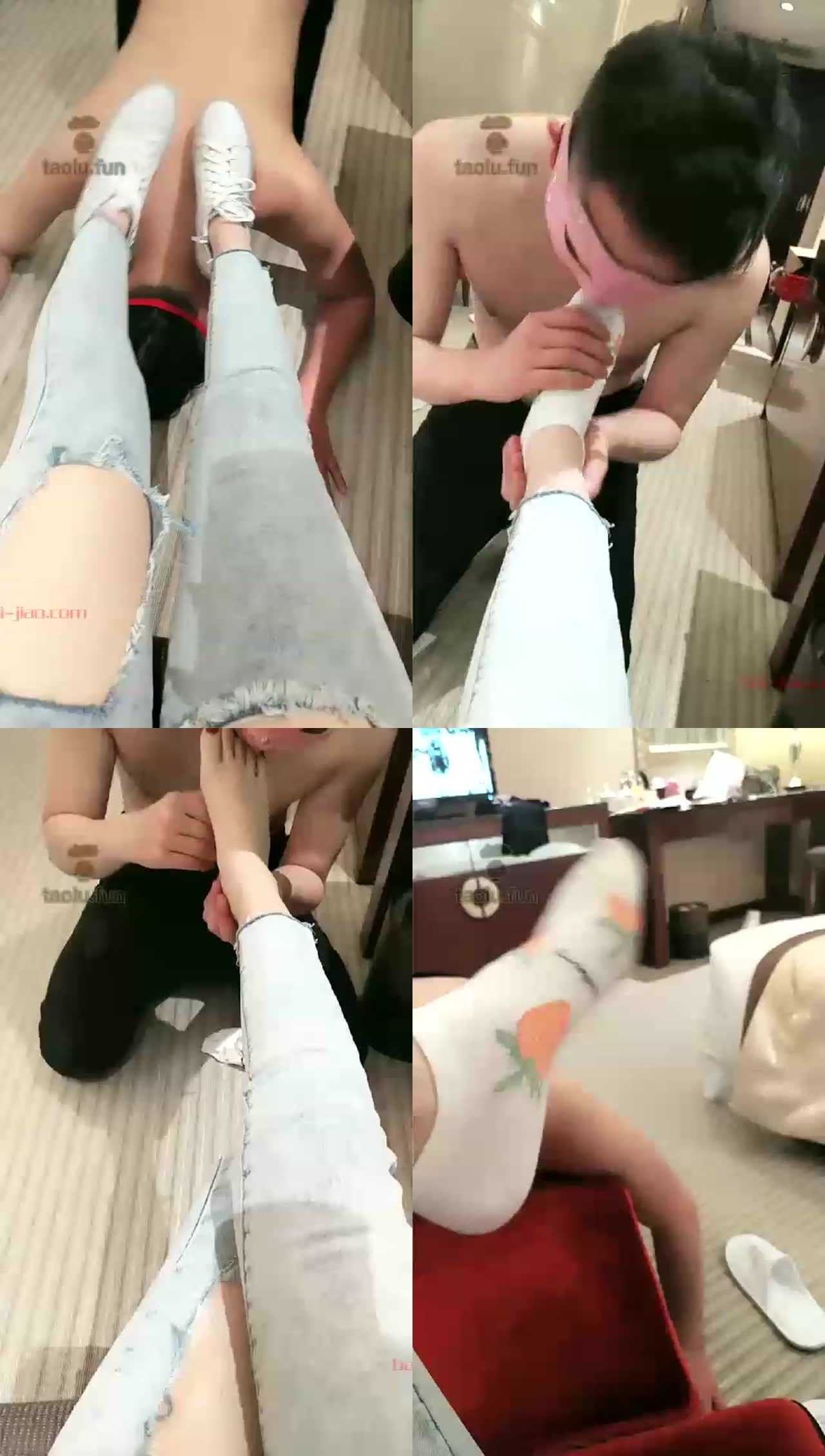 【甜心sss】小白鞋短袜虐贱狗