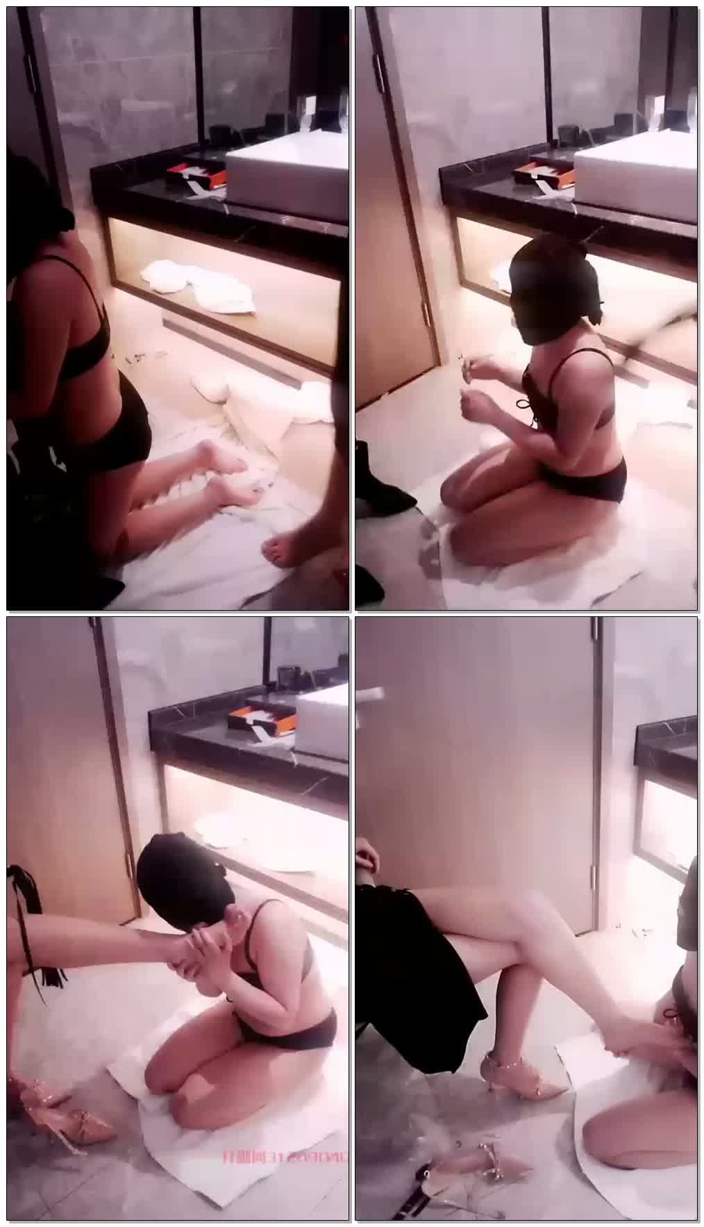 【晶晶】双主玩弄小母狗