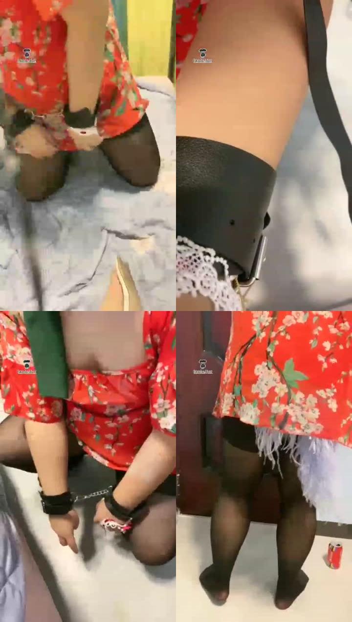 【00后馨然s】昨天的小狗狗 给他穿花衣服带出门走一走