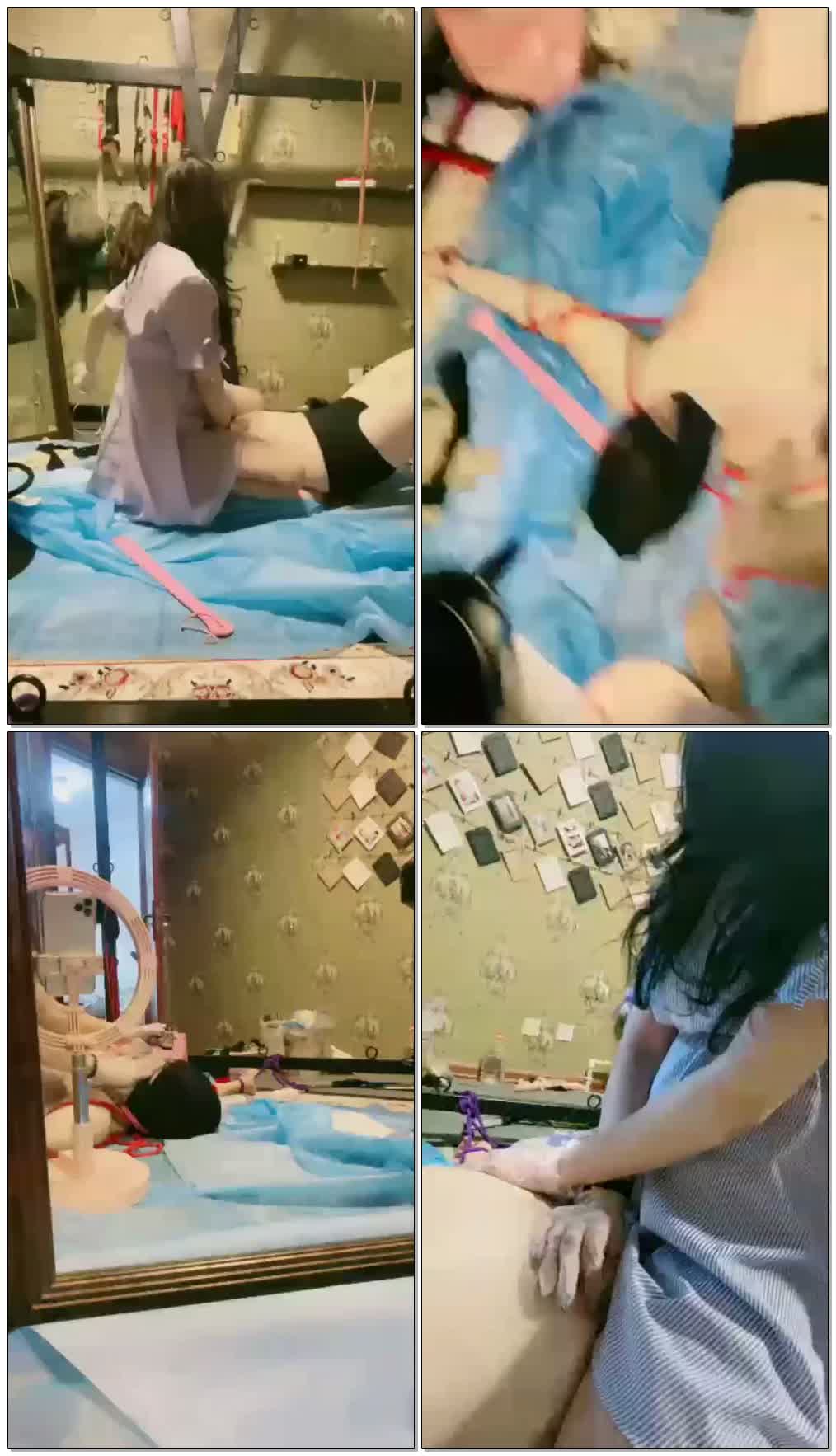 【微微VV】捆绑，虐乳，坐脸