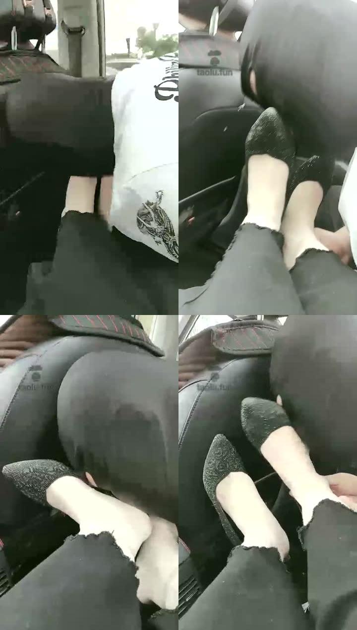 【心甜夫妻s】车内舔脚