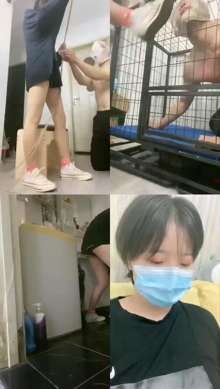 【美离子】家法处置，棉袜泡圣水含嘴里吐泡泡极度羞辱【115分钟】【普清】