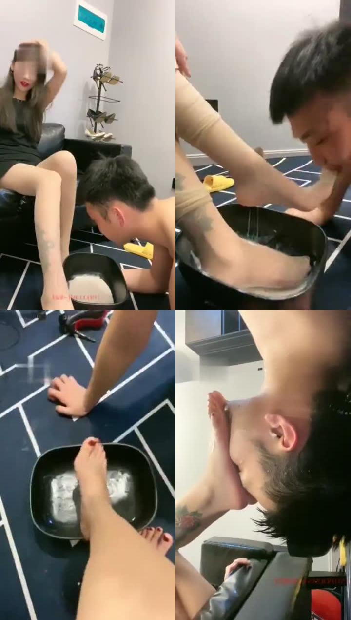 【沐夏大大】网红小姐姐大长腿裸足喂食