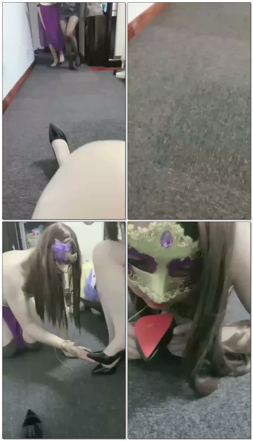 【安妮大大】它又来跳舞了，双主调教女M