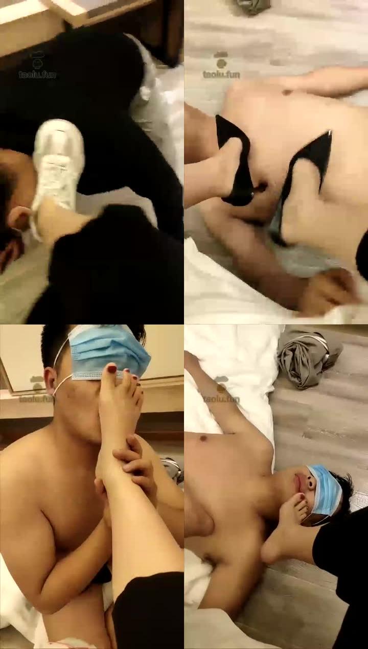 【夏凡女王】脚奴清理鞋子和美脚【65分钟】【普清】