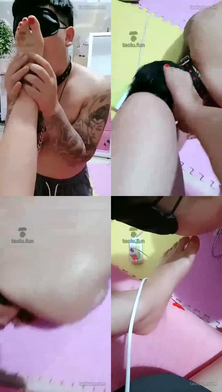 【林夕女王】贱狗只配给主人舔脚