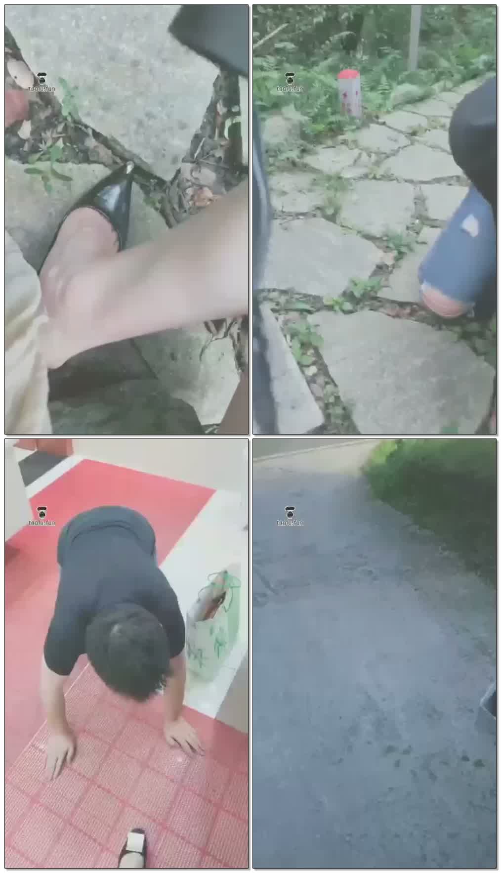 【贵阳妖妖女王】野外公园溜狗刺激，开心的玩才是真理