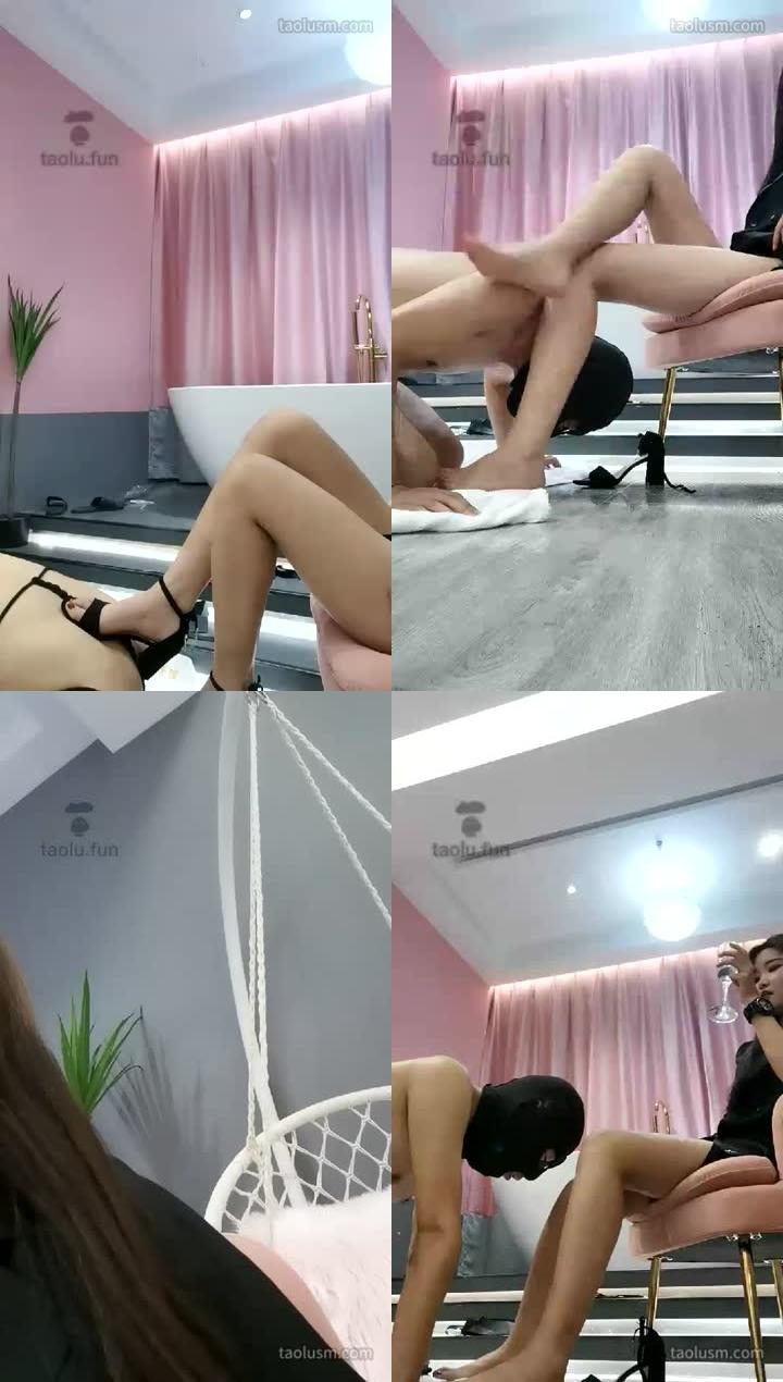 【夏馨S】耳光，踩踏，虐乳，舔脚（官方已删）