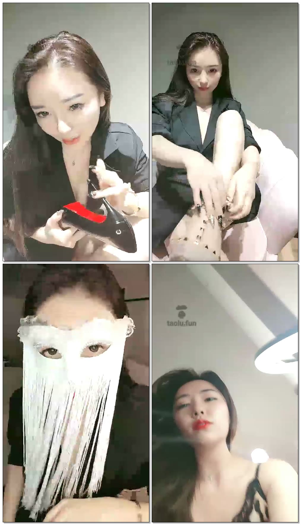 【百变妖鹿】第一视角胯下高跟豹纹羞辱