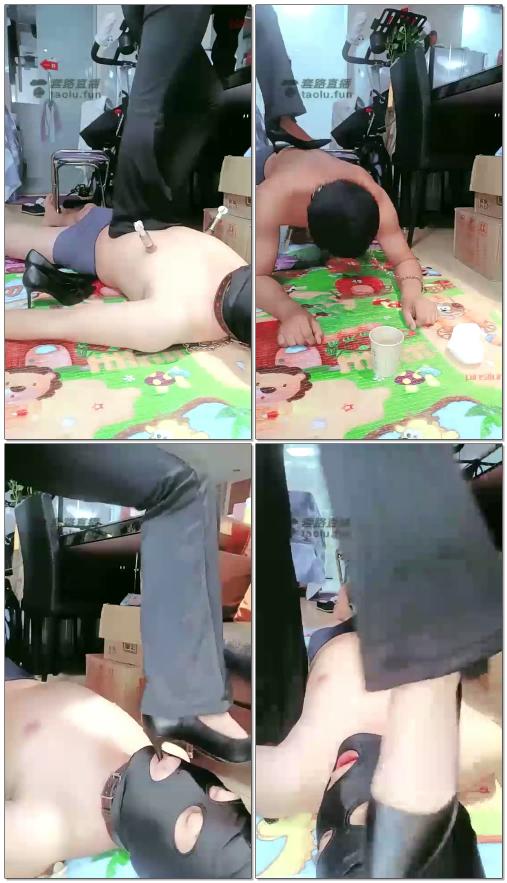【林夕女王】裤里丝踩踏专场喝圣水