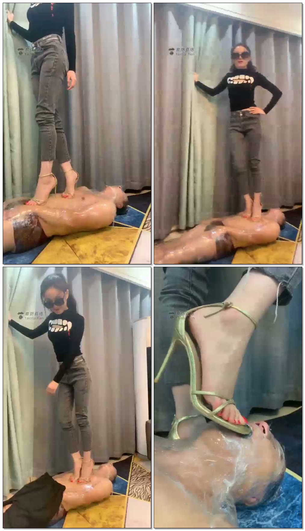 【苏老师苏曼女王】苏曼女王木乃伊踩踏（短片）