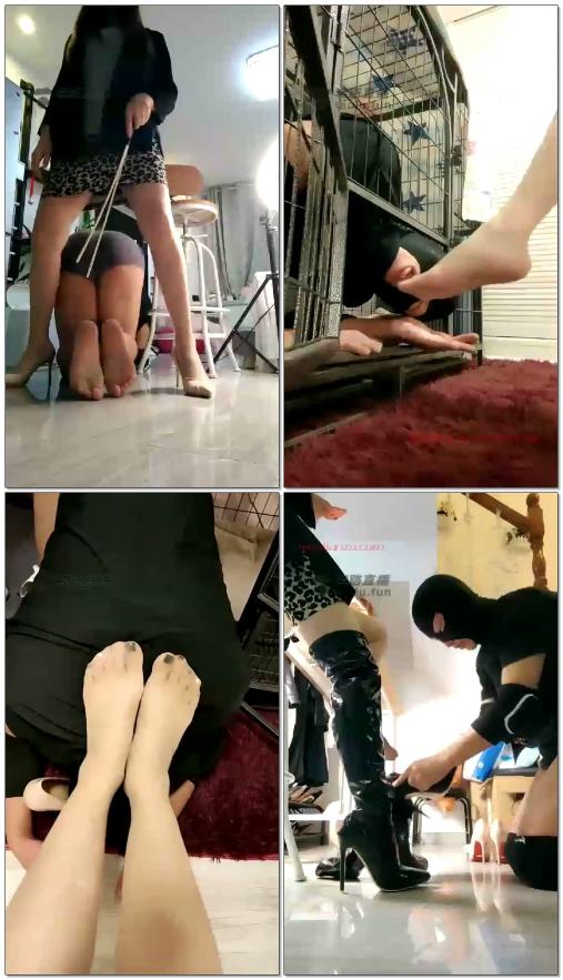 【咩祖】清理所有鞋子，舔脚底板，深喉，高跟踩踏