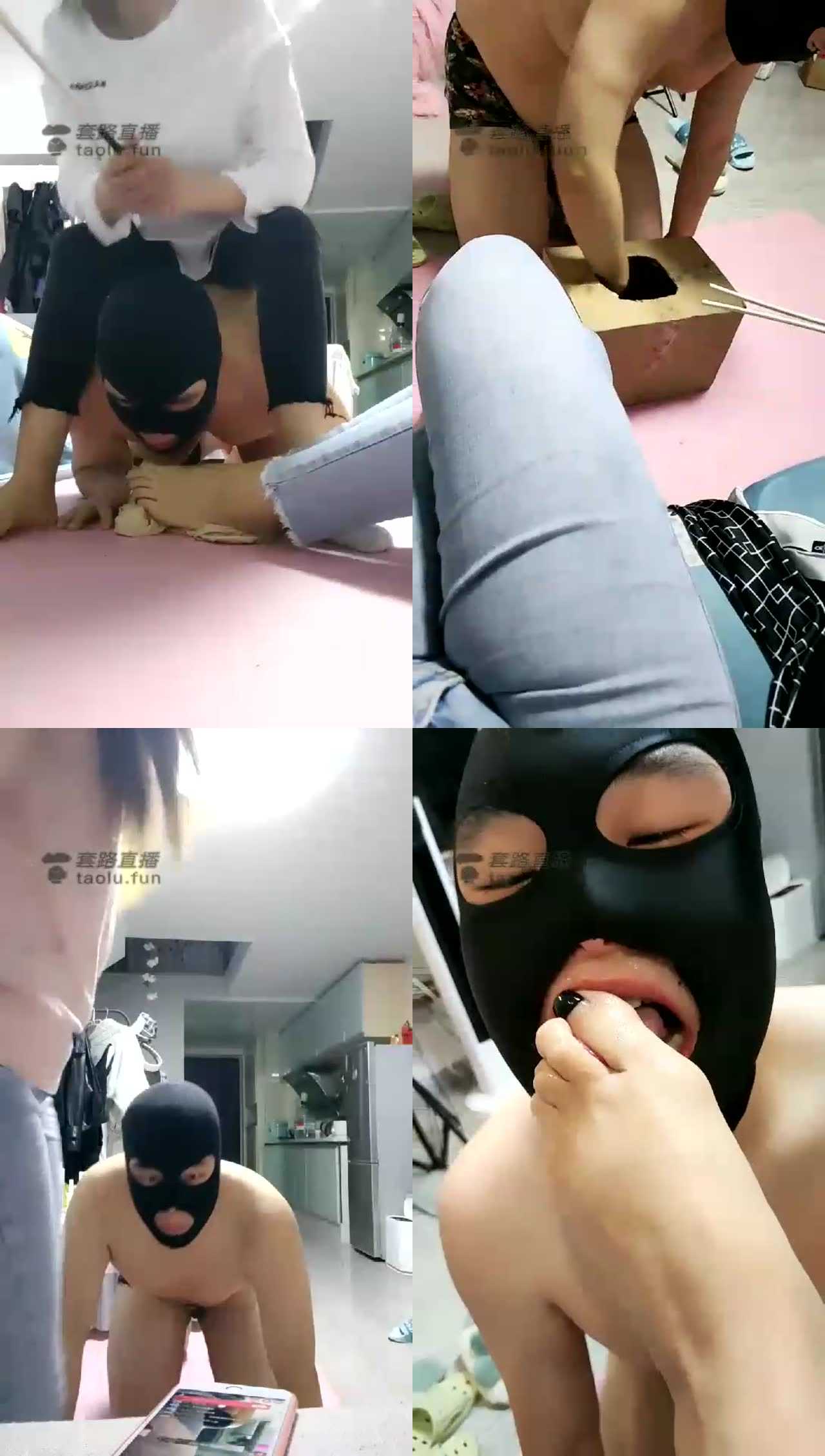 【咩祖】双s钻裆骑马舔脚