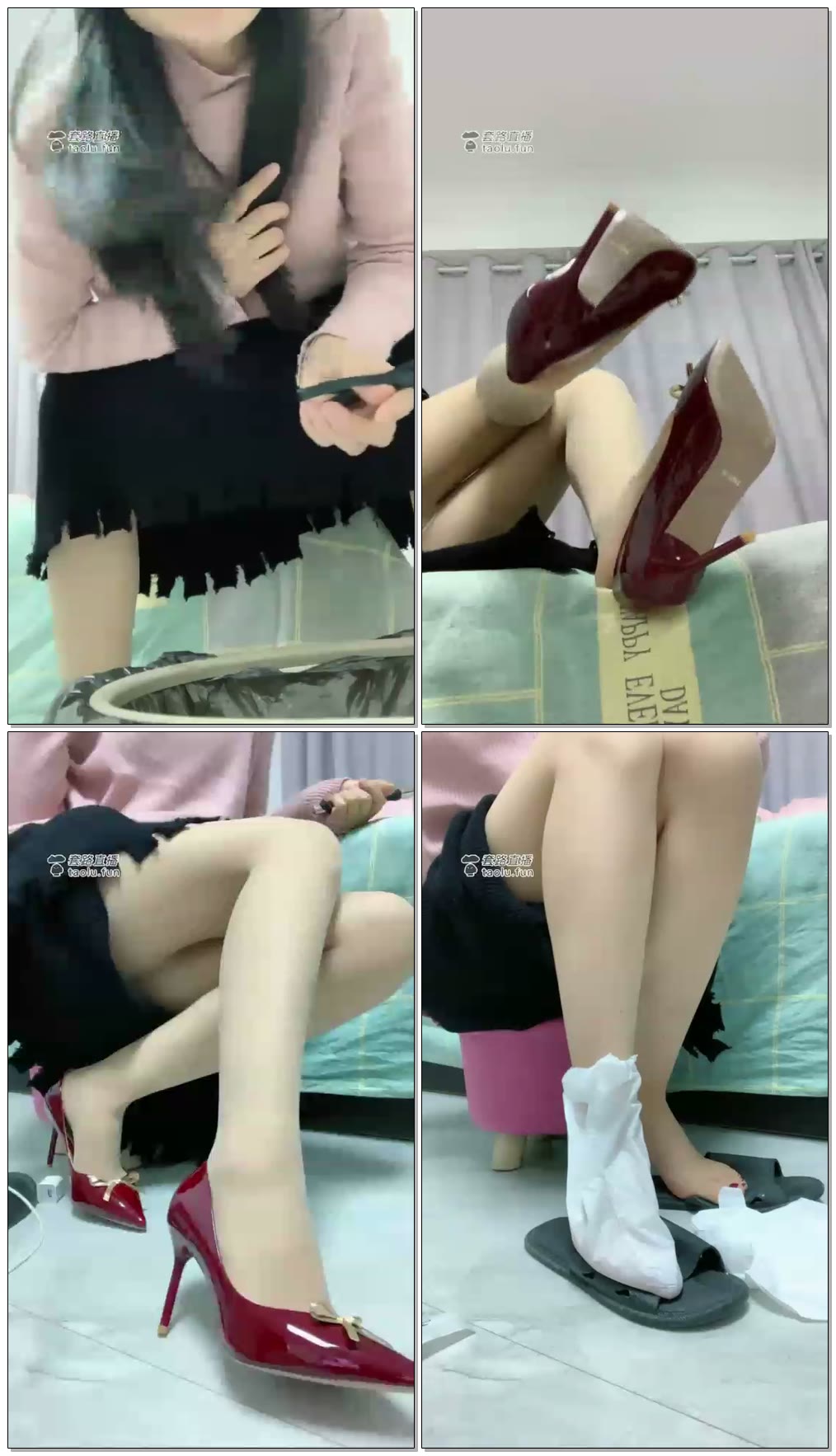 【媚娘女王】第一视角新到的高跟鞋辱骂现场