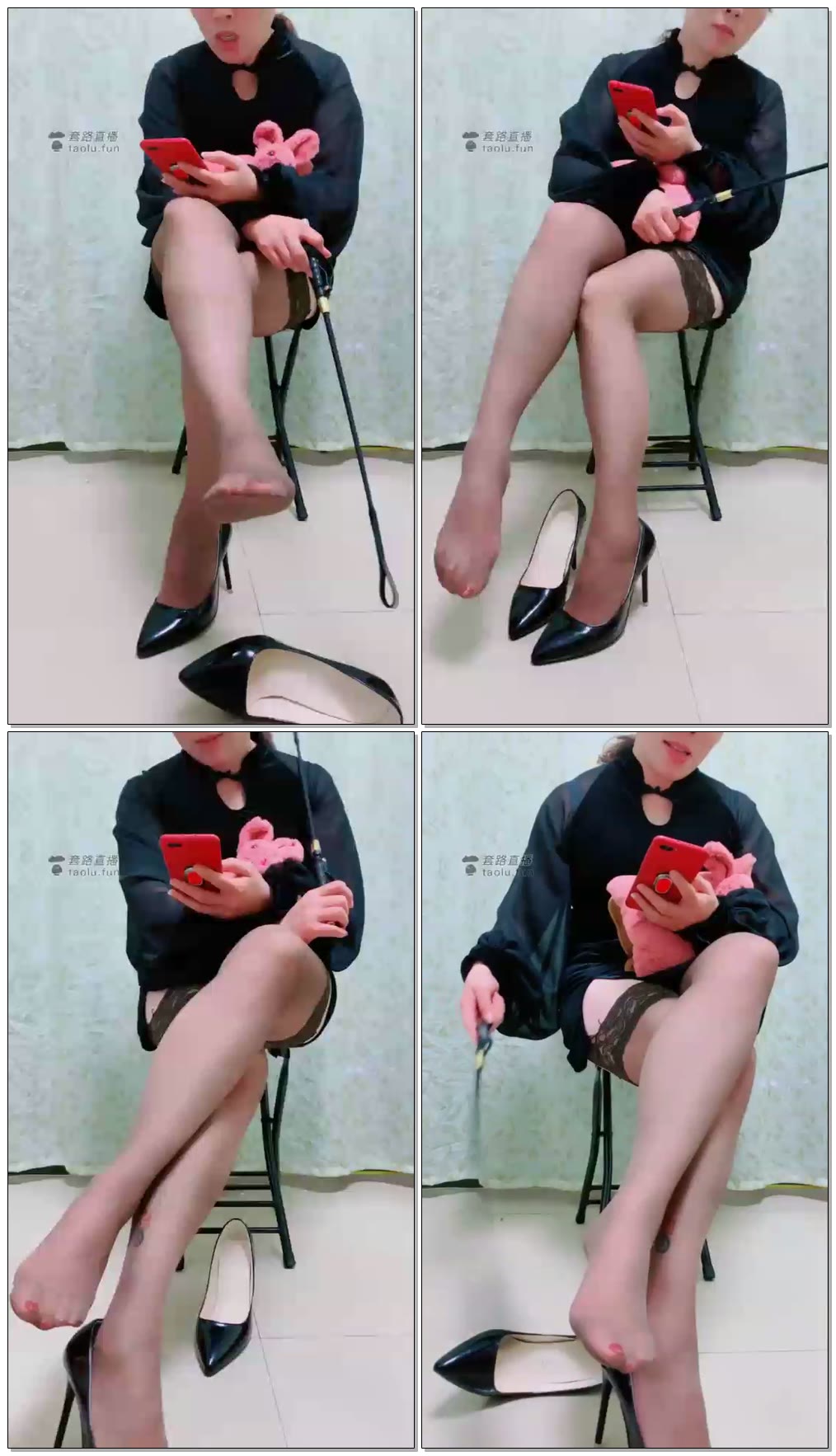 【瑾玲女王】滚进来榨金红绿灯第一视角羞辱
