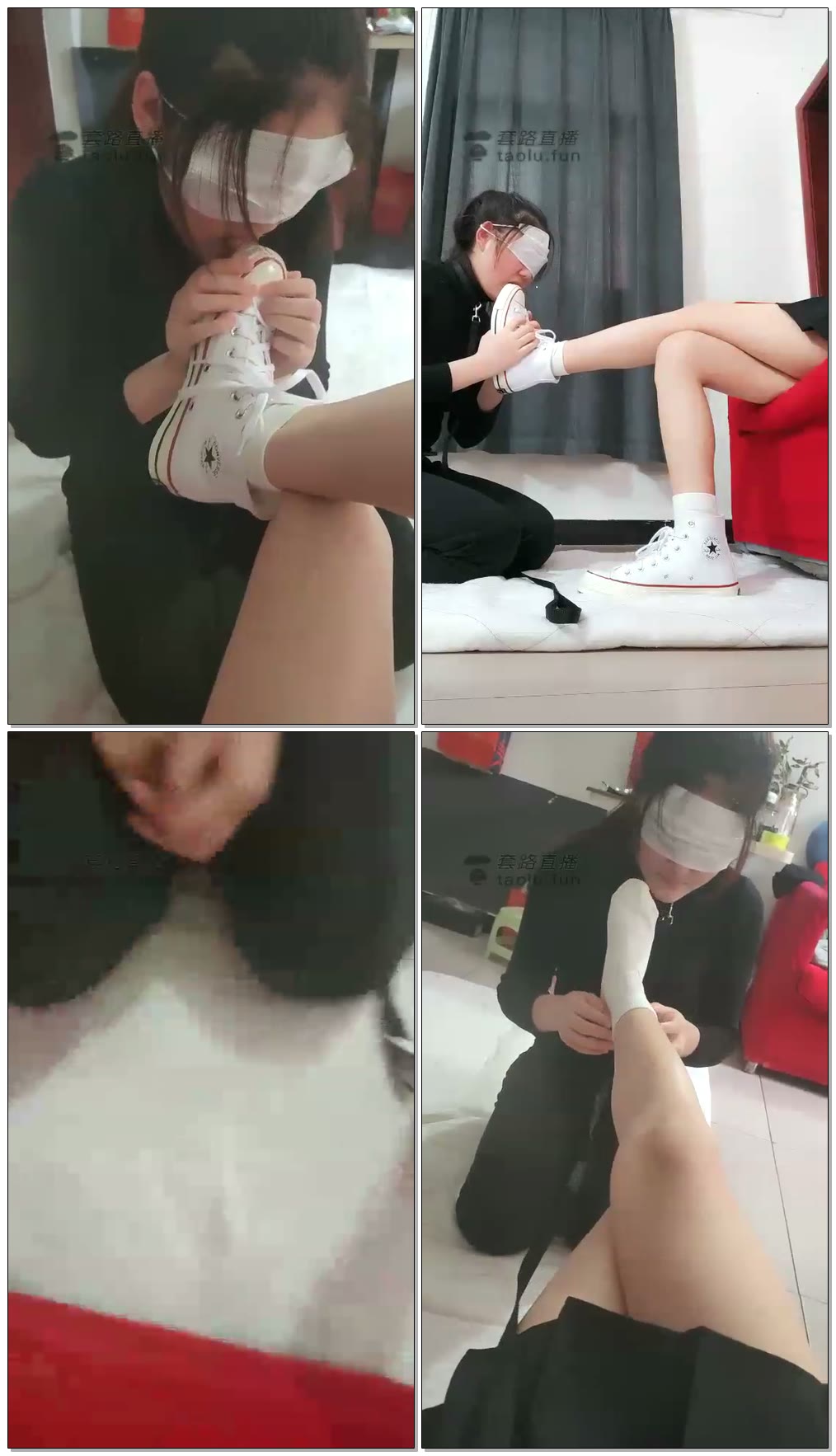 【00小主s】帆布鞋棉袜青春女孩调教女m