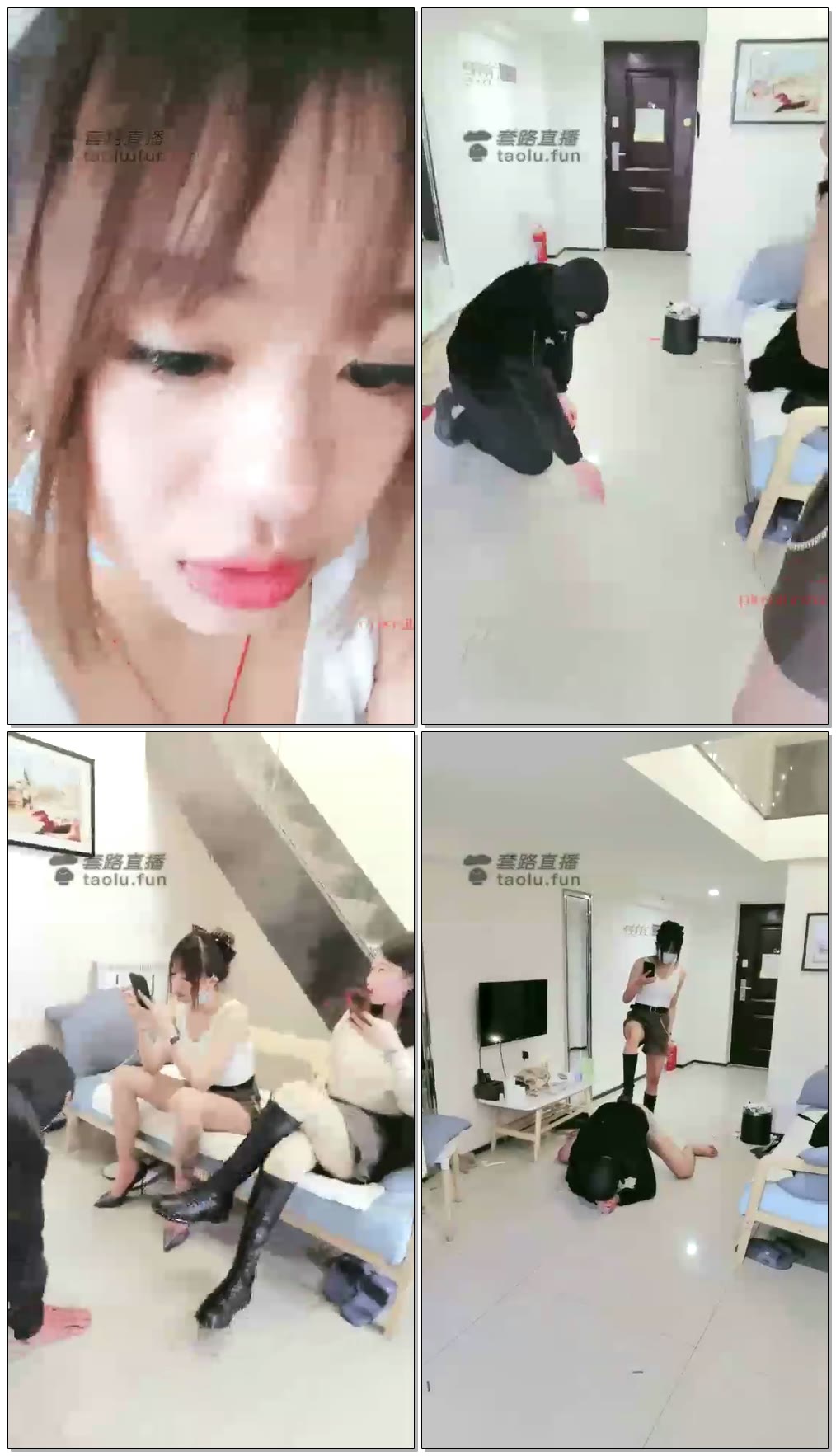 【萝莉女主】双女王调一只母狗