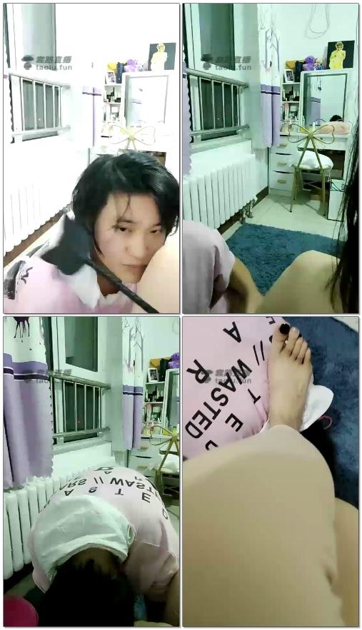 【冰女王】调教女奴强迫吃脚，全体重踩脸