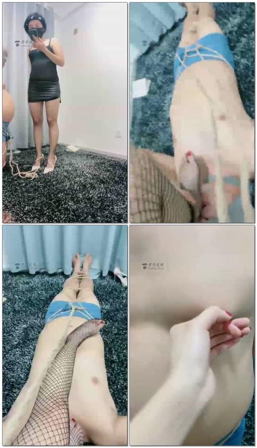 【短发S】强制喝圣水，没开始就Y了真贱