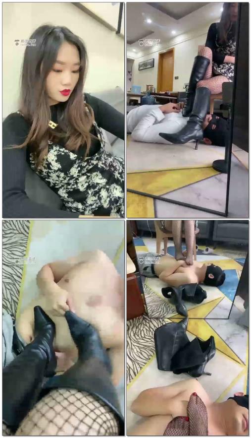 【涵涵S】女神高贵靴子的脚垫