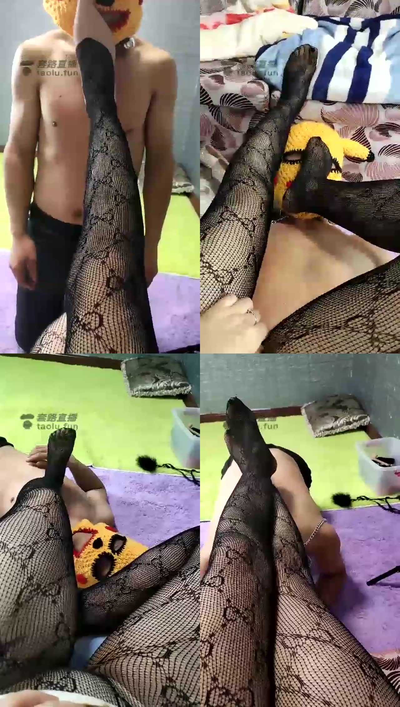 【微笑S】调教黑丝脚下贱狗