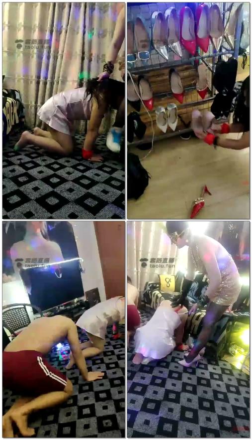 【青岛燃主】调两个狗奴，女奴太骚了