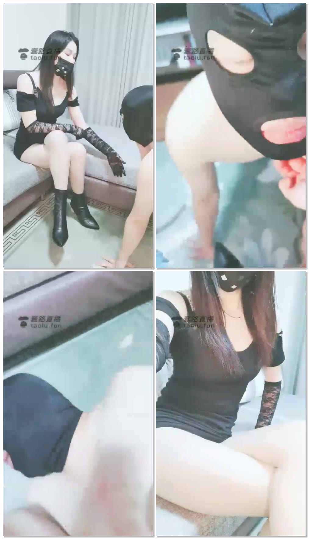 【轩雯女主】耳光，虐乳，强迫吃J