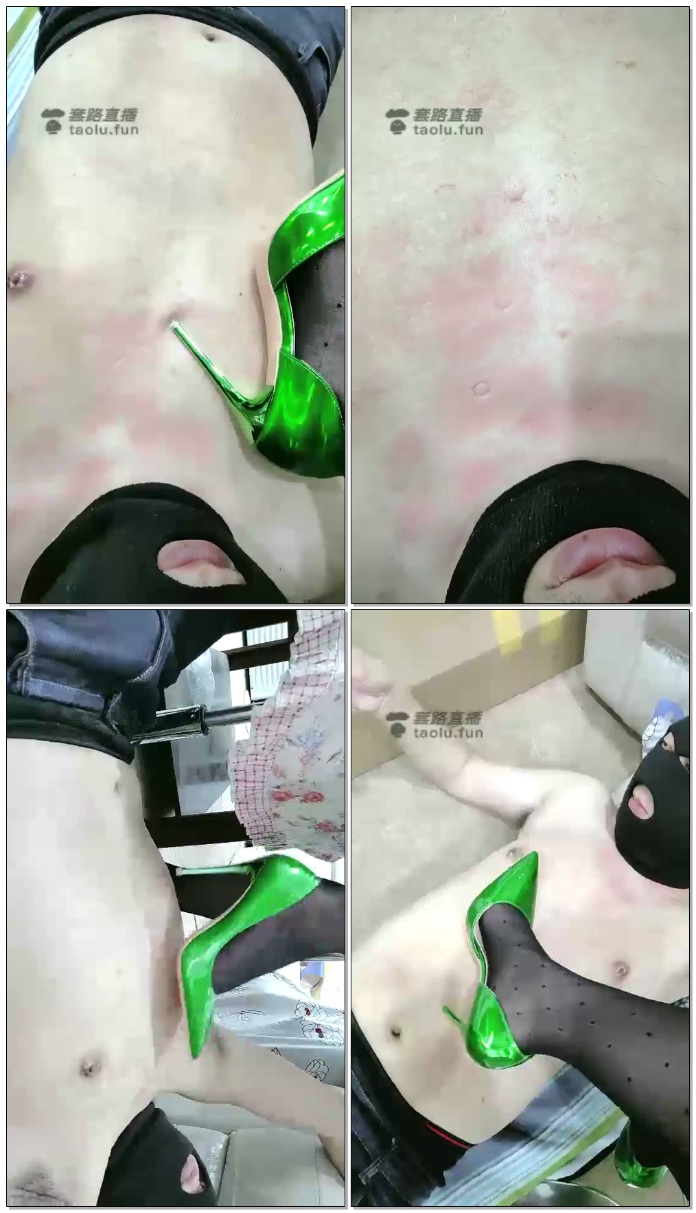 【冰颜S】黑丝高跟脚垫地毯