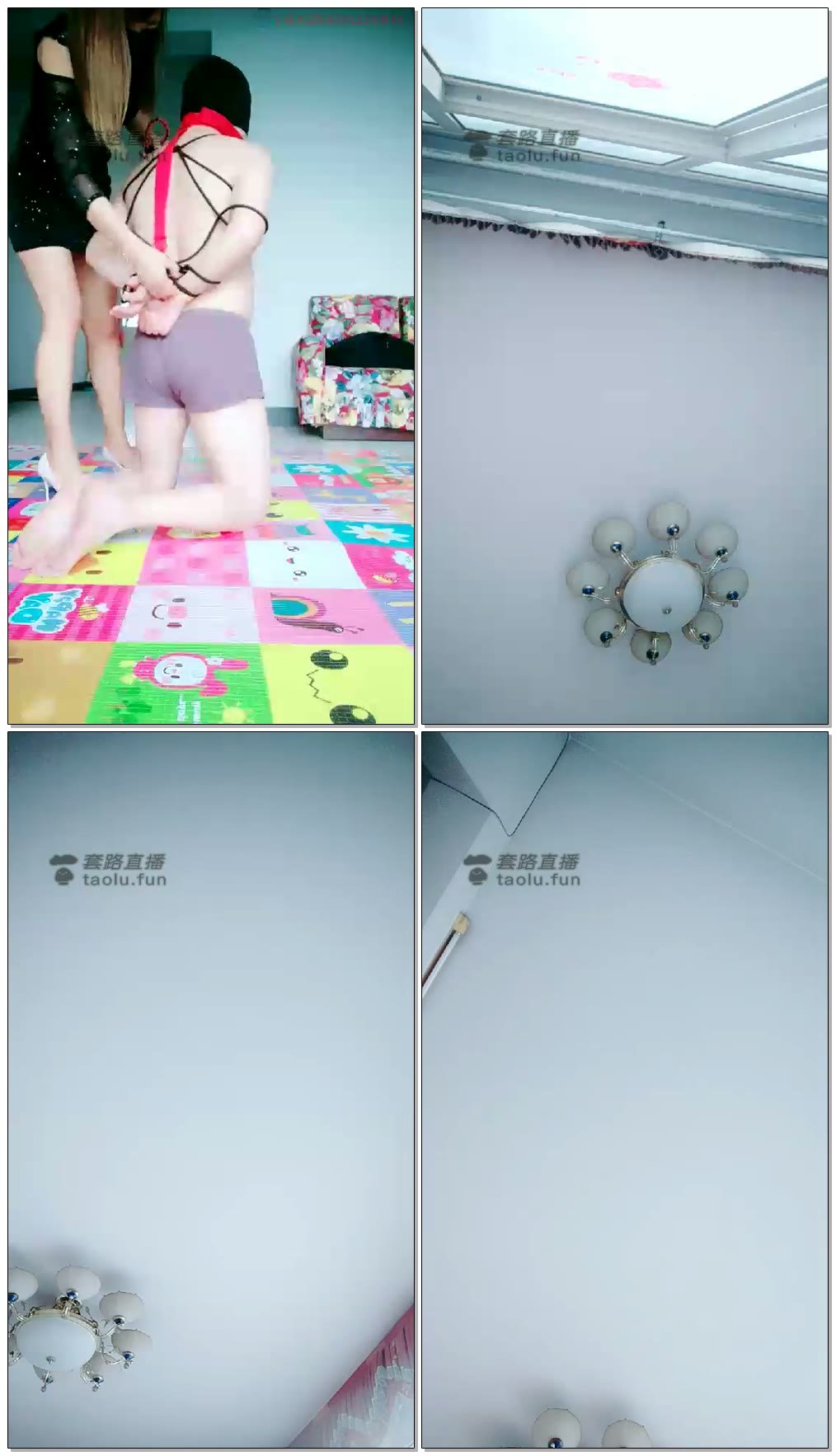 【魅颜S】钻胯口水捆绑，指压板，滴蜡虐