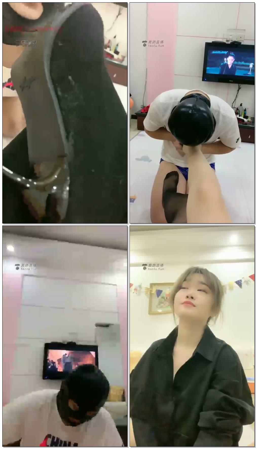 【肆琪S】小狗狗舔脚伺候黑丝