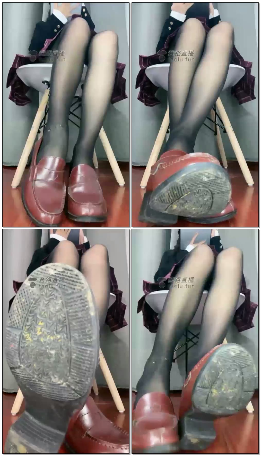 【绘子】制服脏鞋底黑丝