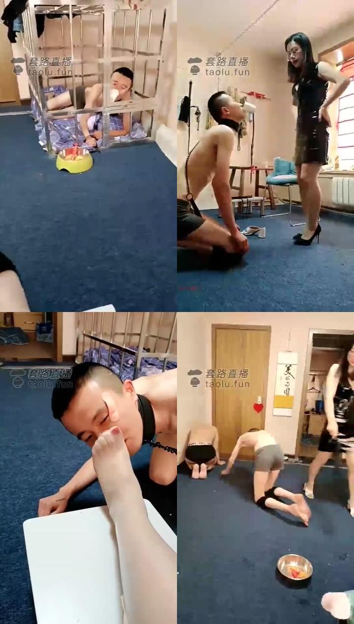 【唯雅S】开发新奴，双狗，口水，深喉