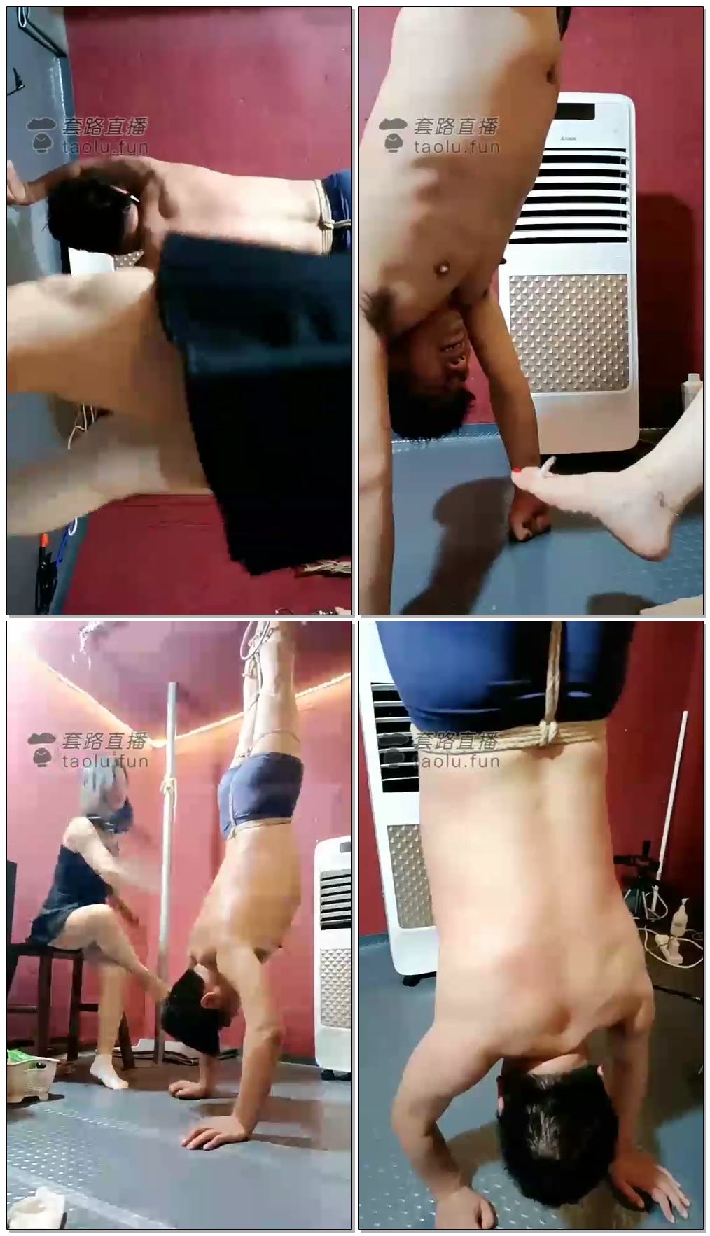 【唯雅S】倒吊调教(捆绑,倒吊,脚抽烟,SP)【21分18秒】