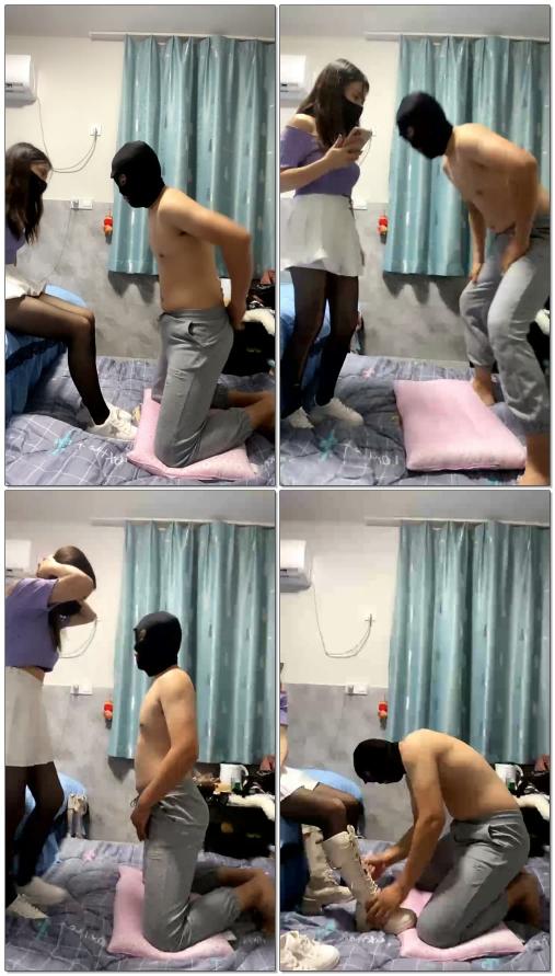 【雨洁s】踢裆专场。一直不停的踢废他