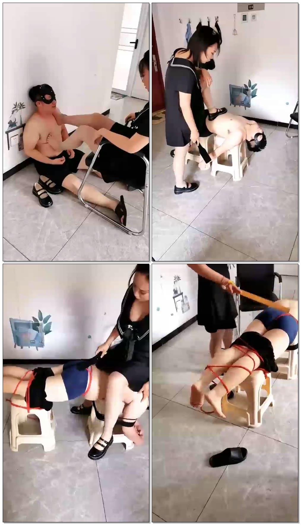 【燃一Sdom】调教审讯系列二摄像头的故事，钻胯羞辱暴打