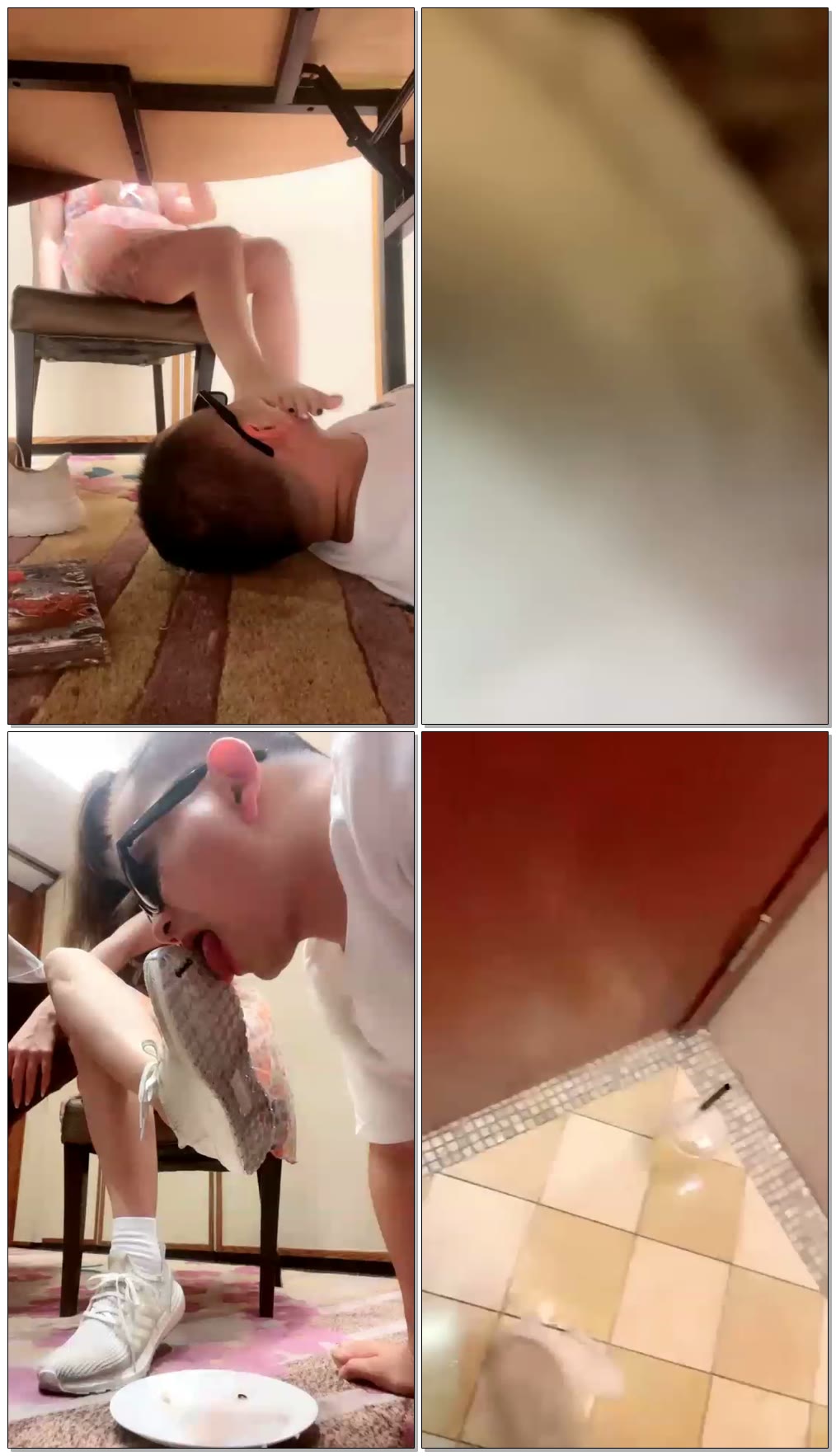 【上海悠悠】餐厅餐桌下的小骚狗