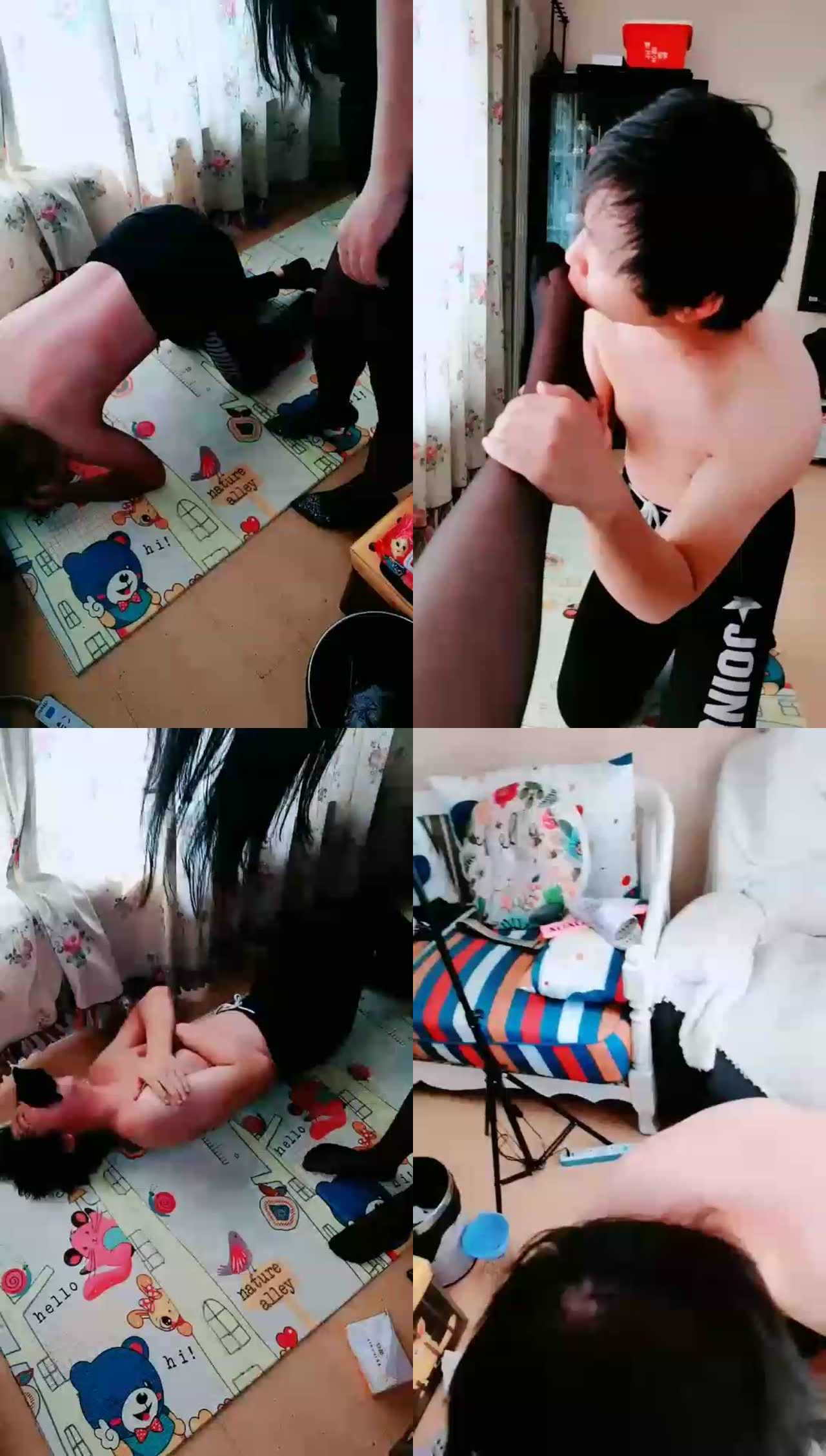 【天津冰冰女主】黑丝高跟暴打强制喝水