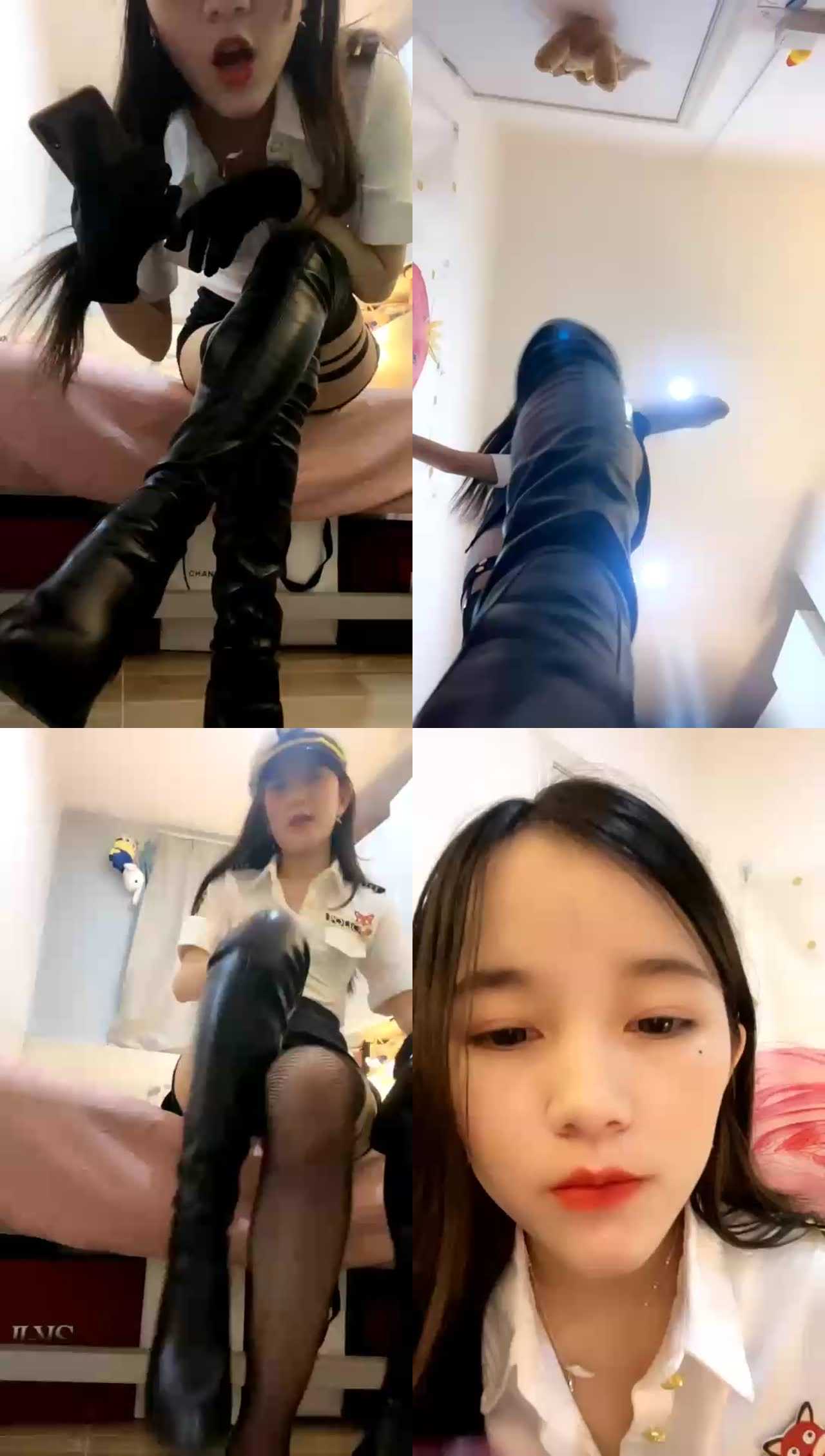 【漫s双胞】第一视角制服红绿灯抓贼狗惩罚