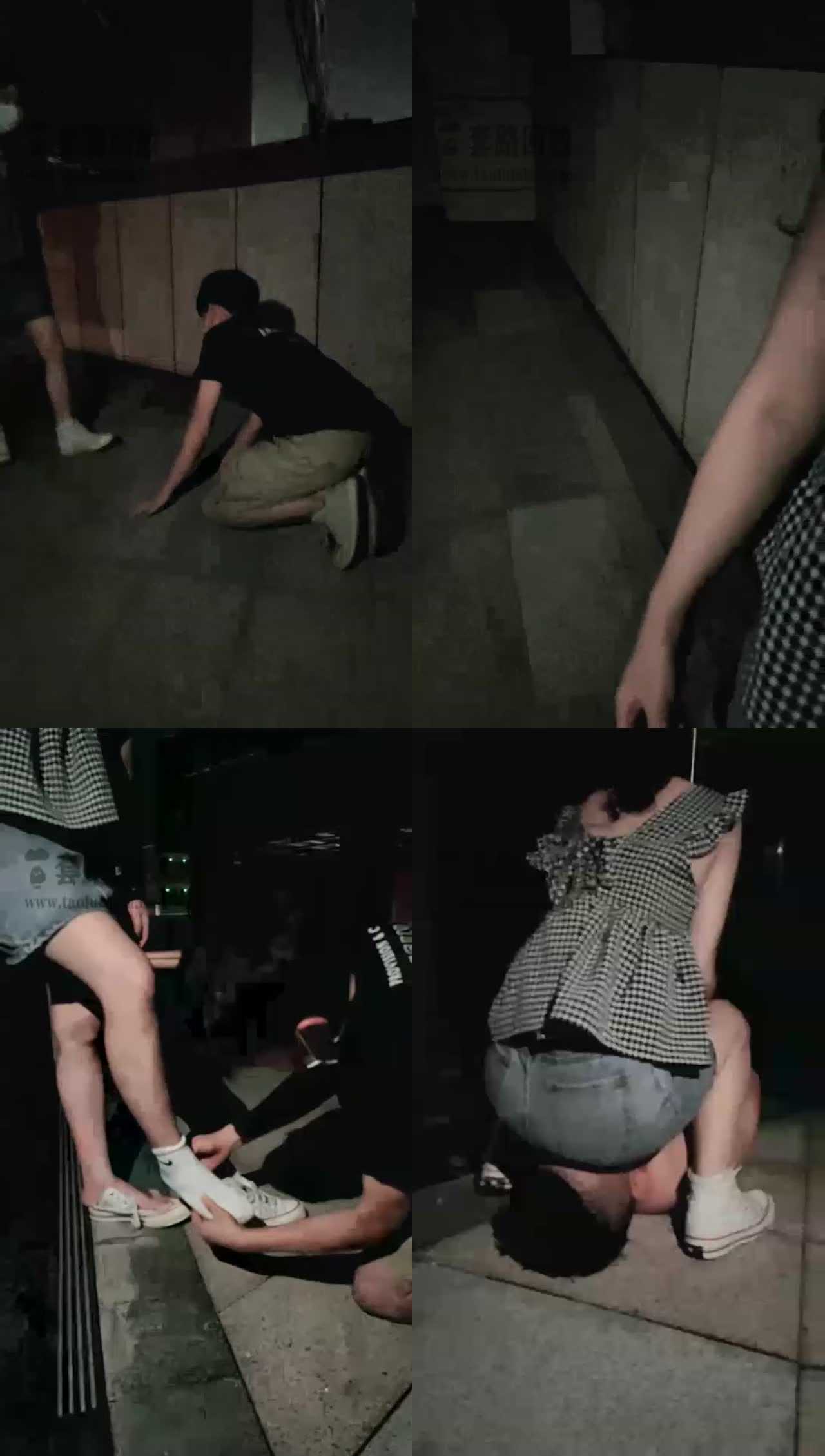 【花花】户外调教一起来犯贱