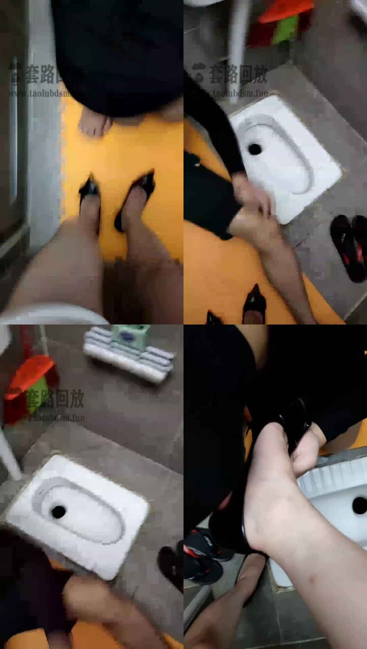 【风月S的狗】找了个漂亮的素人女王在厕所调