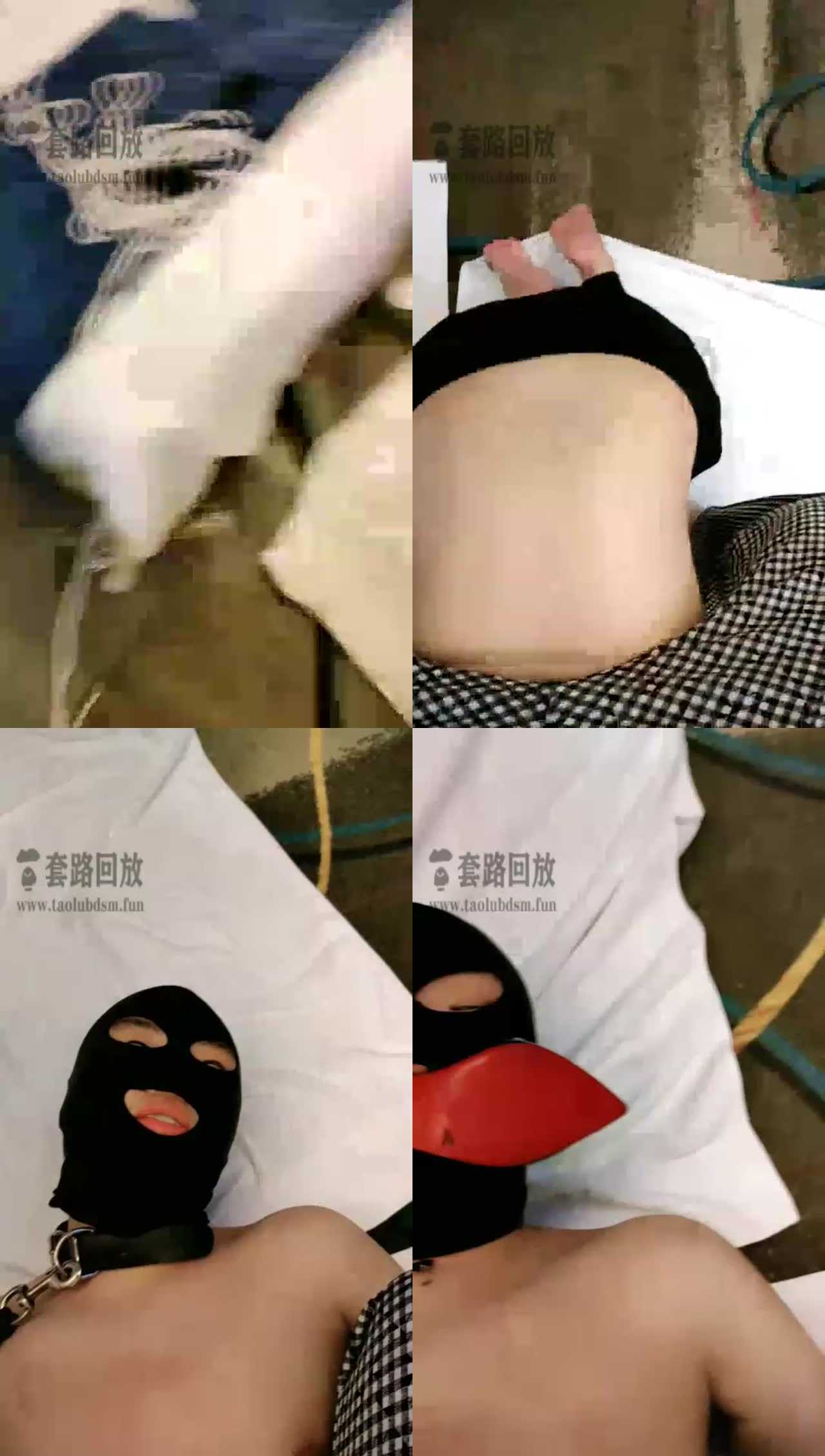 【夏诗文】下雨调教场，重度耳光捆绑，鞭打