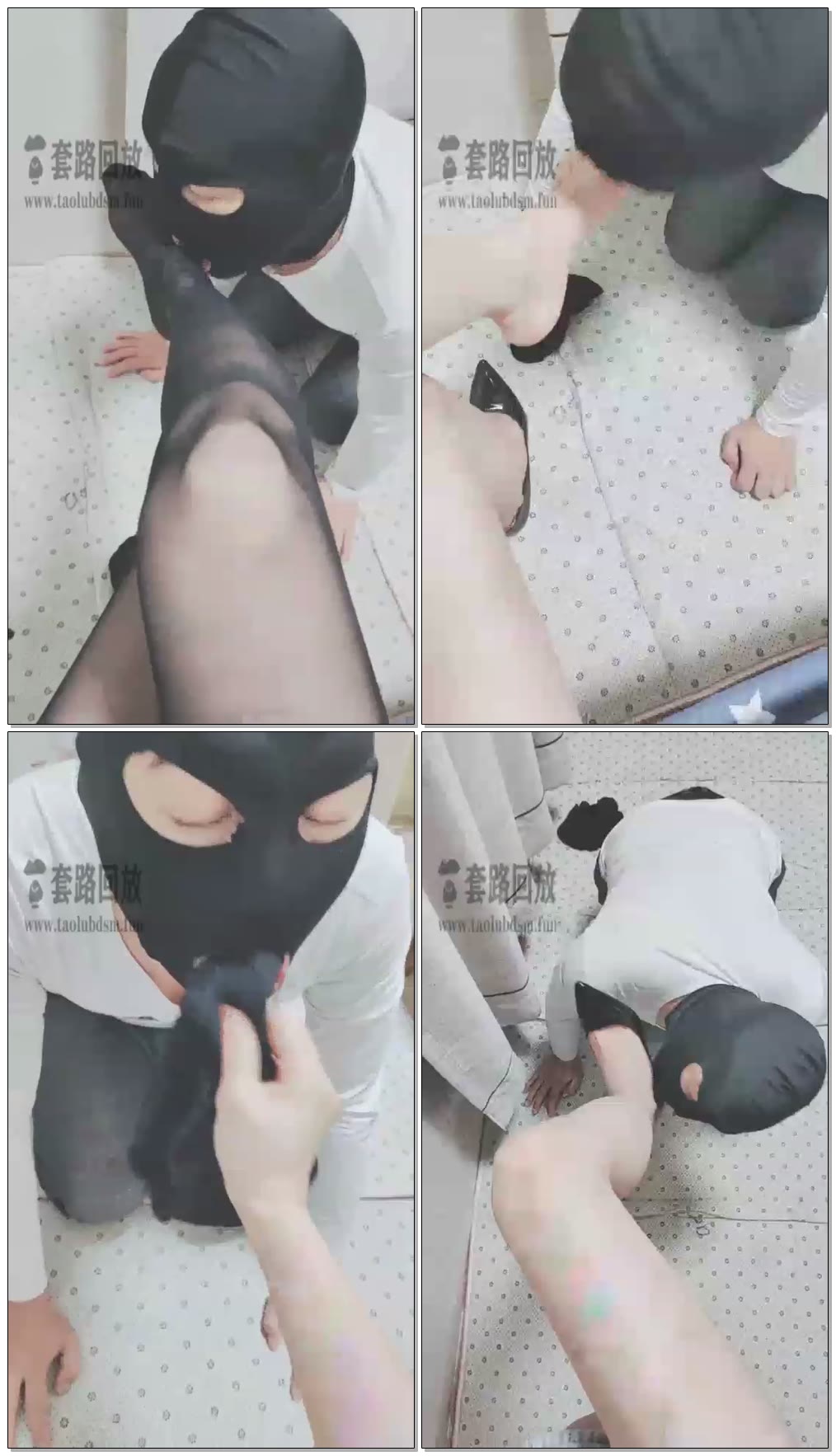 【夏琳】无业小混混被主人开发深喉，舔脚