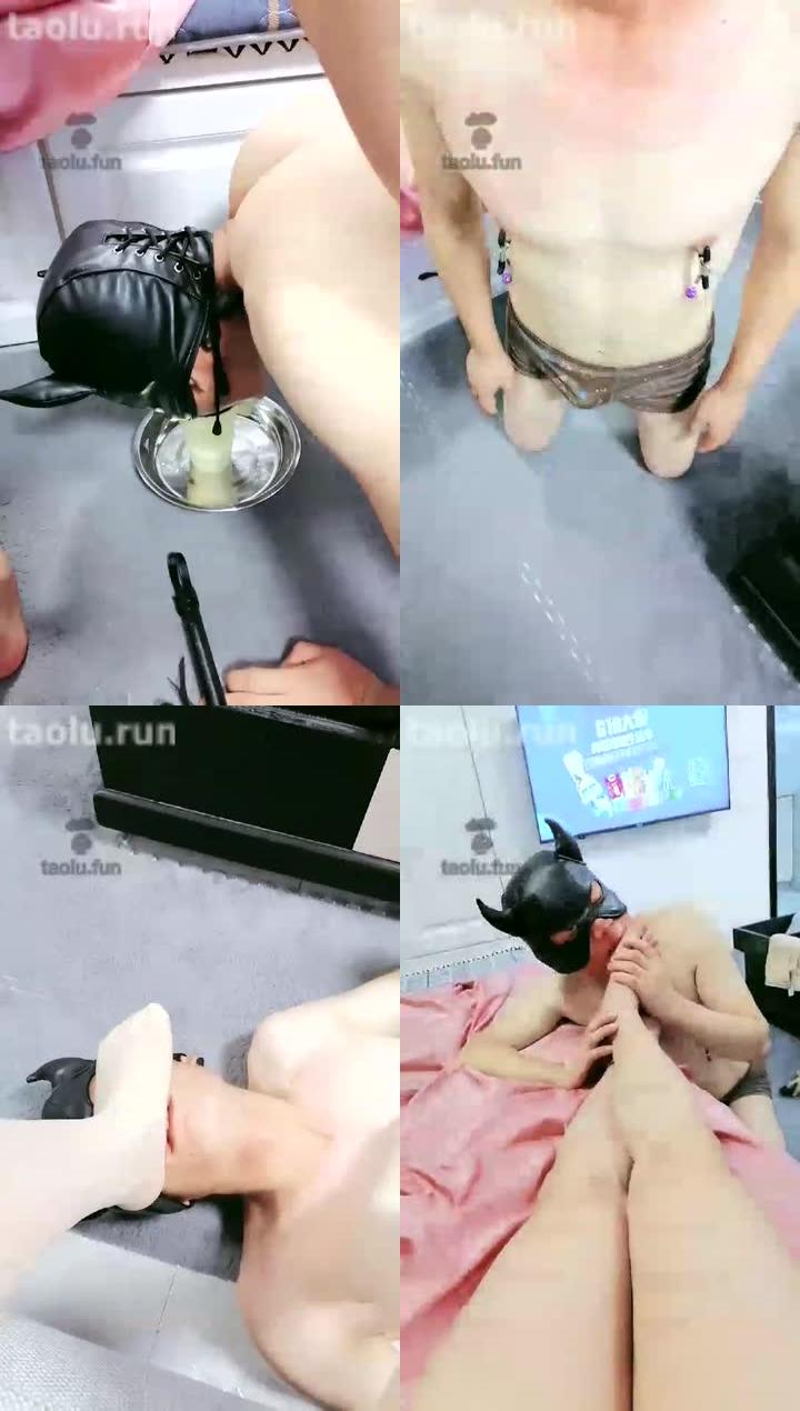 【梦陌情侣】 播调圣水 踩脸 舔脚