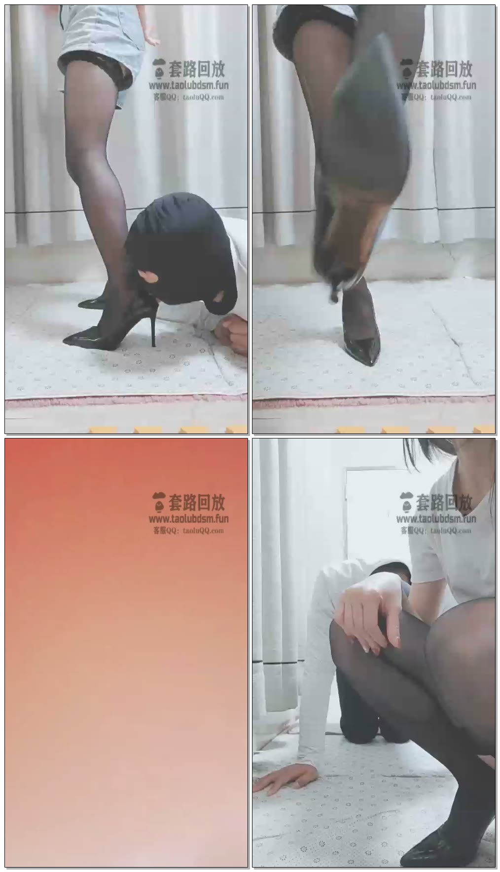 【夏琳】主人胯下的贱畜，跪舔，磕头，夹脖子
