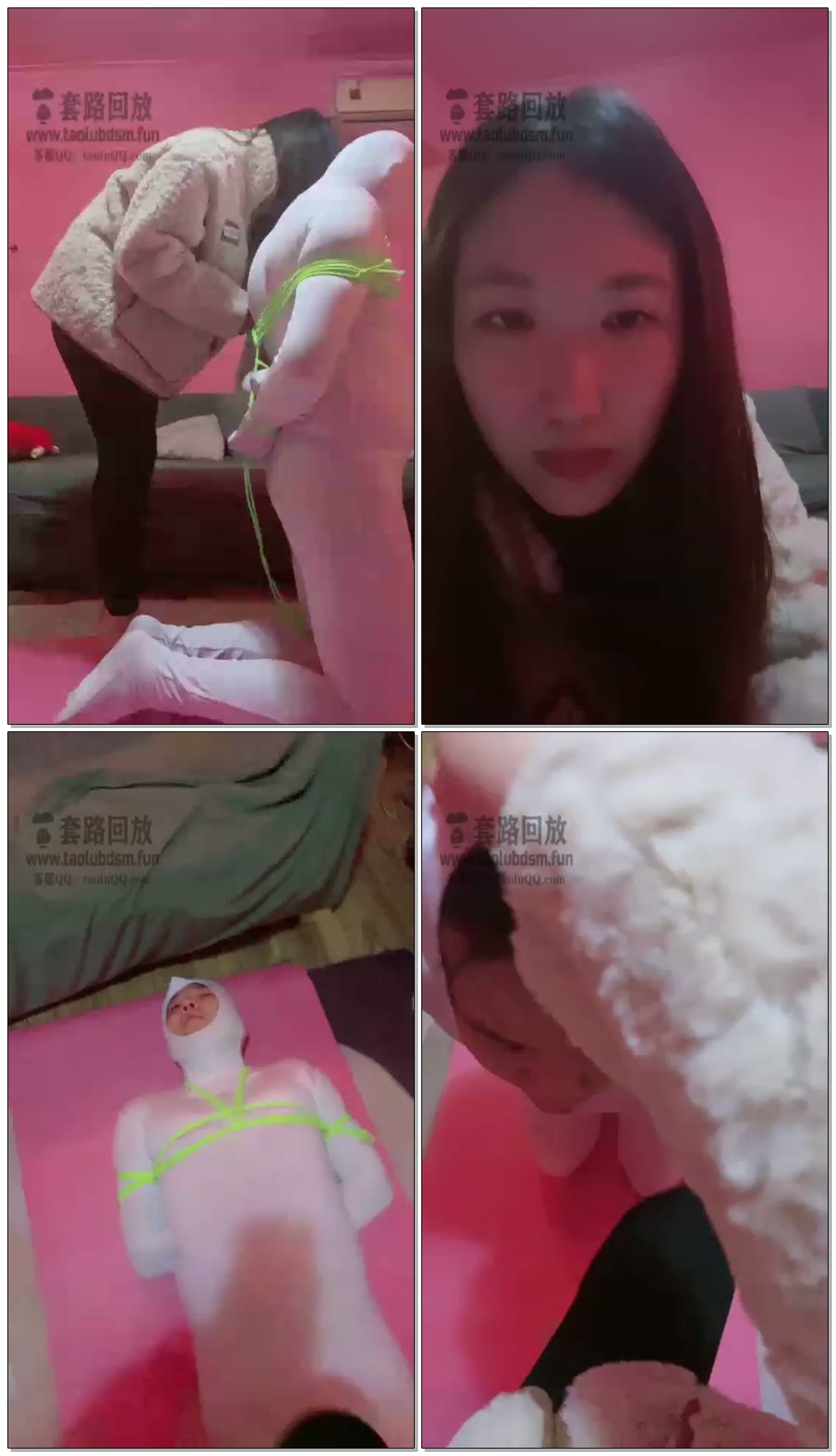 【月亮S】捆绑深喉鞭打