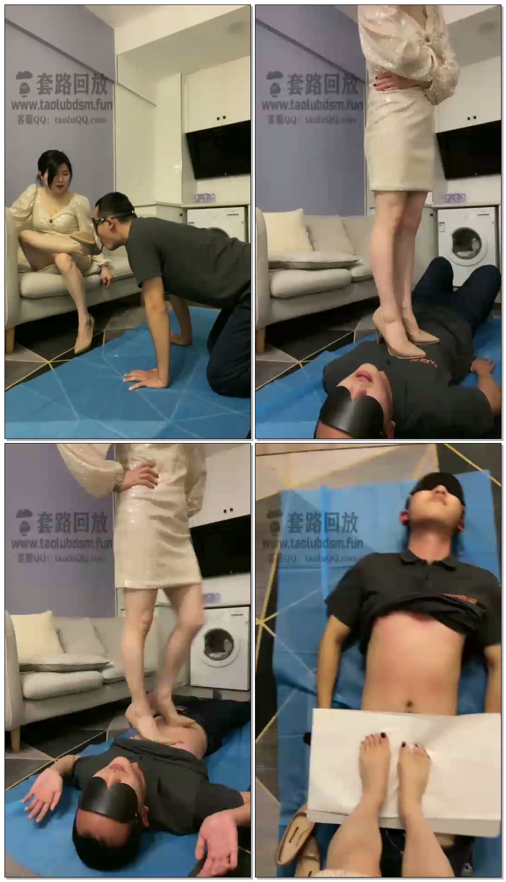 【丹丹S】舔鞋，高跟踩踏